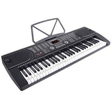 Hamzer 61-Key Portable Electronic Keyboard Piano with Stand, Stool, Headphones, Microphone & Sticker Sheet