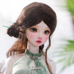 Topmao BJD Dolls Full Set 1/4 Dolls 17inch Ball Jointed Doll Ancient and Gentle Girl with Unpainted Body Eyes Face Make Up Head Clothes Wig Shoes, Best Birthday Gift with Girls Kids Children