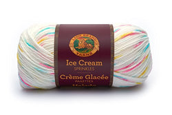Lion Brand Yarn 923-306 Ice Cream Sprinkles Yarn, Rainbow