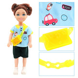 19 Pcs 6 inch Chelsea Doll Clothes and Accessories Including 4 Sets Fashion Dresses 4 Casual Tops and Pants Outifits 4 Swimsuits with 3 Shoes 2 Glasses 2 and Shoulder Bag