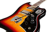 Guild Guitars Newark St. Collection 6 String Solid-Body Electric Guitar, Right, Antique Burst (S-200 T-Bird)