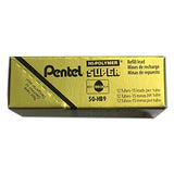Pentel Super Hi-Polymer Lead Refill, 0.9mm Thick, HB, 180 Pieces of Lead (50-9-HB)