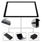 GRyiyi A4 LED Tracing Light Pad Portable Art Light Box with Scale Adjustable Brightness USB Power,Ultra-Thin Copy Board Table for Diamond Painting Drawing Sketching (New)