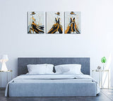 Modern Fashion Woman Dress Canvas Wall Art，Decoration Print Fashion Handmade Partial Painting oil Painting Painting Black and White Background Living Room Bedroom Hanging Painting 12x16 inch x3 Poster