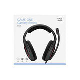 EPOS I Sennheiser GAME ONE Gaming Headset, Open Acoustic, Noise-canceling mic, Flip-To-Mute, XXL plush velvet ear pads, compatible with PC, Mac, Xbox One, PS4, Nintendo Switch, and Smartphone - Black (506080)
