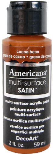 DecoArt Americana Multi-Surface Satin Acrylics Paint, 2-Ounce, Cocoa Bean