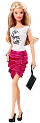 Barbie Fashionistas Barbie Doll, Pink Skirt and "Be Yourself" Shirt