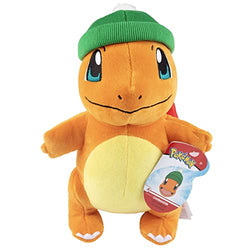 Pokémon 8" Charmander Christmas Holiday Plush - Officially Licensed - Collectible Quality & Soft Stuffed Animal Toy - Add to Your Collection! - Great for Kids, Boys, Girls & Fans of Pokemon