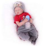 Kaydora Sleeping Reborn Baby Dolls, 22 Inch Lifelike Baby Boy Doll, Realistic Weighted Silicone Newborn Toddler for Boy