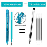VITOLER Retractable Erasable Gel Pens, 0.7mm Fine Point Colored Pens, Make Mistakes Disappear, 16 Pack Assorted Color Gel Ink Pens for Journaling Writing Planner, Crossword Puzzles,School Supplies