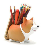 MONMOB Creative Pen Pencil Holder with Phone Stand Pen Cup Desk Organizer Decoration Accessories Home Office School Gift (Corgi)
