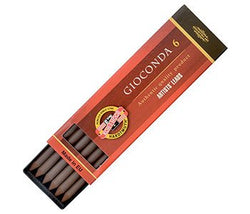 KOH-I-NOOR Drawing Chalks for 5.6mm Diameter 120mm Mechanical Pencil - Sepia Light Brown