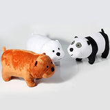 3pcs/set We Bare Bears Plush Toy Grizzly Panda Ice Bear Stuffed Soft Doll 12x25cm