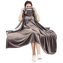 KINOMOTO Anime Cosplay Flannel Cloak Cape Hoodies Coat Daily Nap Throw Shawls Blanket Quilt (Totoro(63x43 inch))