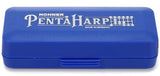 Hohner PentaHarp Harmonica - Key of D Minor Bundle with Zip Case, Instructional Manual, and Austin Bazaar Polishing Cloth