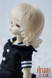 JD268 6-7inch 16-18CM Tiny Curly Short Mohair BJD Wigs 1/6 YOSD Mohair Doll Wigs (Blond)