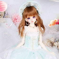 BJD Doll 1/4 SD Dolls 40CM Ball Jointed Doll Fashion Dolls 100% Handmade DIY Toys with Full Set Clothes Shoes Wig Makeup Best Gift for Girls