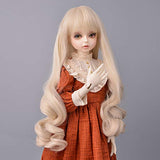 Doll Wig for 1/3 BJD Doll Wig Girls Gift Temperature Synthetic Fiber Long Straight Synthetic Hair