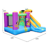 Inflatable Bouncer House with Air Blower and Jumping Castle for Kids (Multicolour, C)