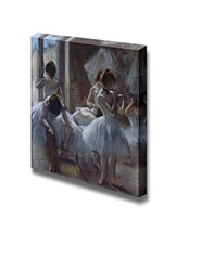 wall26 - Dancers at Rest by Edgar Degas - Canvas Print Wall Art Famous Painting Reproduction - 24" x 24"