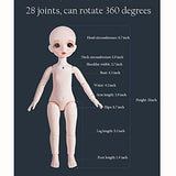 Xin Yan 1/6 Bjd Doll, Handmade Cute Bjd Fashion Doll, 28 Ball Jointed Doll DIY Toys with Full Set Clothes Shoes Wig Makeup, Best Gift for Doll Lovers