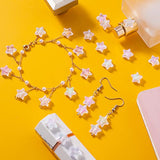 OIIKI 600PCS Cute Star Shape Beads, White AB Star Charm Beads, ABS Plastic Beads, 11x4mm Star Decorative Accessories for DIY Crafts, Jewelry Making, Necklace, Bracelets, Earrings for Women, Girls