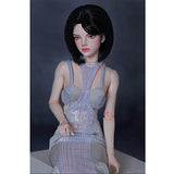 MEESock Elegant Girl BJD Doll 1/4 SD Dolls 47.5cm Ball Jointed Doll, with Pretty Evening Dress + Shoes + Wig + Makeup, Made of High-Grade Resin Material