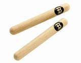Meinl Claves, Classic Hardwood - NOT MADE IN CHINA - For Live or Studio Settings, Pair, 2-YEAR WARRANTY, CL1HW)