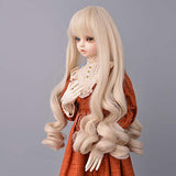 Doll Wig for 1/3 BJD Doll Wig Girls Gift Temperature Synthetic Fiber Long Straight Synthetic Hair