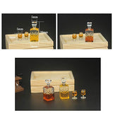Acxico 2Sets 1:12 Scale Dollhouse Miniature Simulation Whiskey Wine Bottle Bar Model Accessories Dollhouse Foods Groceries Kitchen Decorations