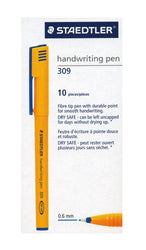 Staedtler 309-3 Handwriting Pen In Box Of 10 - Blue