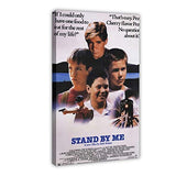 Movie Posters Stand by Me Movie Classic Movie Canvas Poster Wall Art Decor Print Picture Paintings for Living Room Bedroom Decoration 24×36inch(60×90cm) Frame-style1