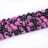 37pcs 10mm Red Fire Agates Round Stone Beads Natural Stone Beads for Jewelry Making Adults 15''/ Strand