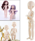 Tailors Dummy Dress Forms 28cm Doll 22 Joints Baby Girl Dress Up Change Makeup Toy, Doll with Real Eyes Makeup for DIY Jointed Dolls Accessories Mannequins for Dresses