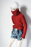 Kuafu 1/3 BJD/SD Doll Clothes Handsome Boy's Red Doll Sweater For BJD Doll (only sweater)