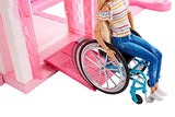 Barbie Fashionistas Doll, Blonde with Rolling Wheelchair and Ramp, for 3 to 8 Year Olds