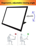 Hawanik A3 LED Light Pad with Built-in Stand for Diamond Painting, Dimmable Ultra-Thin LED Tracing Light Box for Drawing Sketching Animation Stencilling HTV Weeding