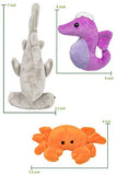 Wildlife Tree (9 Pack) Ocean Mini 4 Inch Stuffed Animals, Ocean Animal Toys