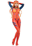 C-ZOFEK Womens Asuka Langley Cosplay Red Bodysuit Costume (X-Small)