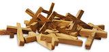 Novel Merk 20-Piece Wooden Cross Set Made in the Holy Land for Vacation Bible School Arts and