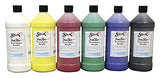 Sax True Flow Heavy Body Acrylic Paint, Quarts, Assorted Colors, Set of 6