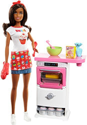 Barbie Bakery Chef Doll and Playset, Brunette