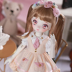 Y&D BJD Dolls 1/6 Princess Doll 11.5 Inch Ball Joints Doll DIY Toy Gift for Children Rotatable Joints Lifelike Pose with Dress Socks Shoes Wig Hair Makeup
