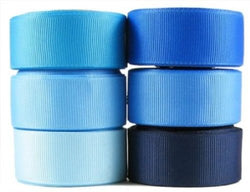Blue Ribbon for Crafts-Hipgirl 30yd 7/8" Grosgrain Fabric Ribbon Set For Gift Package Wrapping,