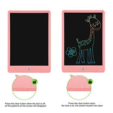 PINKCAT 2 Pack LCD Writing Tablet for Kids - 10 Inch Colorful Screen Doodle Board Drawing Pad Learning Educational Toy - Gift for 3-6 Years Old Boy Girl (Blue/Pink)