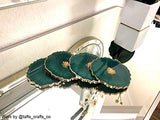 ResinWorld 6 Pack Geode Coaster Molds for Resin, Irregular Resin Coaster Silicone Mold, Coaster Epoxy Resin Molds for Making Agate Coasters Set