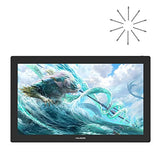 HUION Kamvas Pro 24 4K UHD Graphics Drawing Tablet with Full-Laminated Screen Anti-Glare Glass 140% sRGB with Upgraded Replacement Felt Nibs PN05F and KD100 Wireless Express Key, 23.8 Inch Black