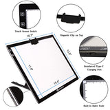 QENSPE Wireless A3 Light Pad for Diamond Painting, Rechargeable LED Tracing Light Box, 6-Level Dimmable Diamond Art Light Board, A3 Light Pad with Built-in Stand Diamond Painting Accessories Tools