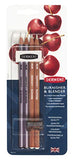 Derwent Chromaflow Colored Pencils 72 Tin, 4mm Wide Core, Multicolor, Smooth Texture with Derwent Blender & Burnisher Pencil Set, Art Supplies for Drawing, Blending, and Coloring, Professional Quality