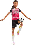 Barbie  Made to Move Soccer Player Doll, Brunette